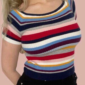 Kendall & Kylie Multi-Colored Shirt - L